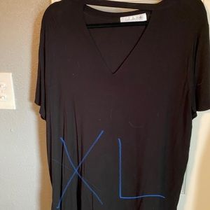 Black oversized sexy top